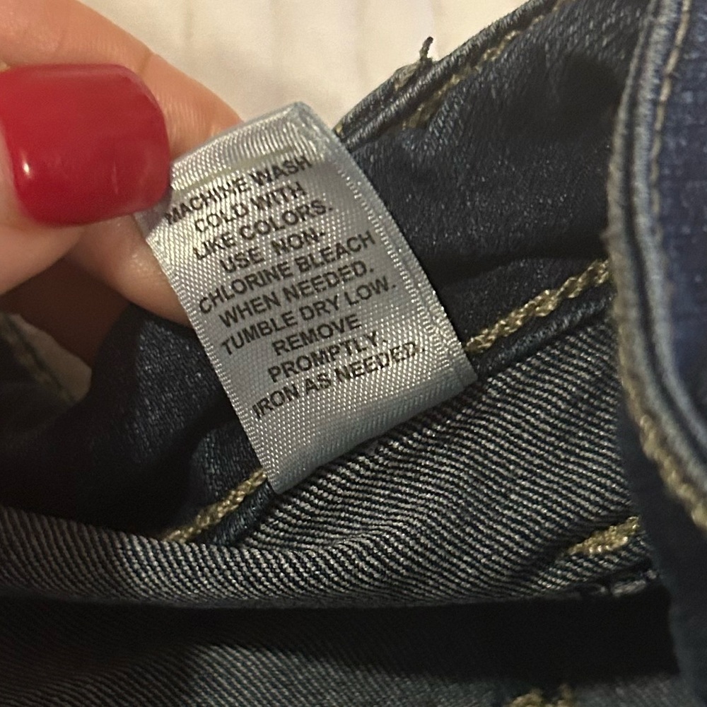 High Rise Bermuda Short Patchwork Distressed 36”N… - image 4